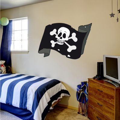Stickers Drapeau Pirate