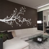 Stickers Arbre Oiseaux