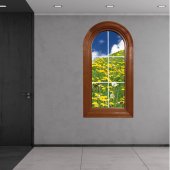 Stickers Fen�tre Trompe L'oeil