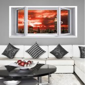 Stickers Fen�tre Trompe L'oeil