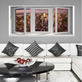 Stickers Fen�tre Trompe L'oeil