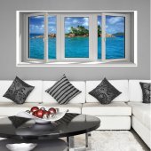 Stickers Fen�tre Trompe L'oeil