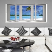 Stickers Fen�tre Trompe L'oeil