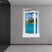 Stickers Fen�tre Trompe L'oeil