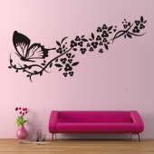 Stickers train� papillon
