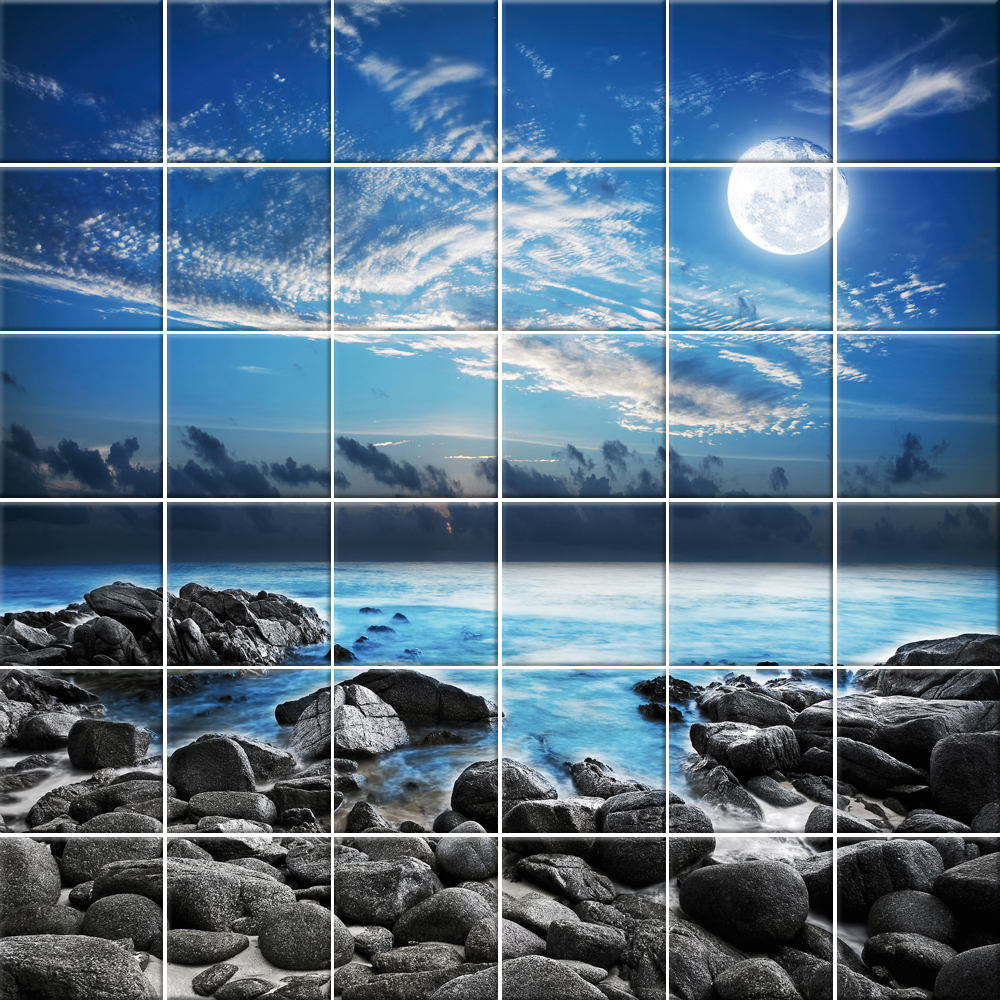 Stickers carrelage paysage pas cher