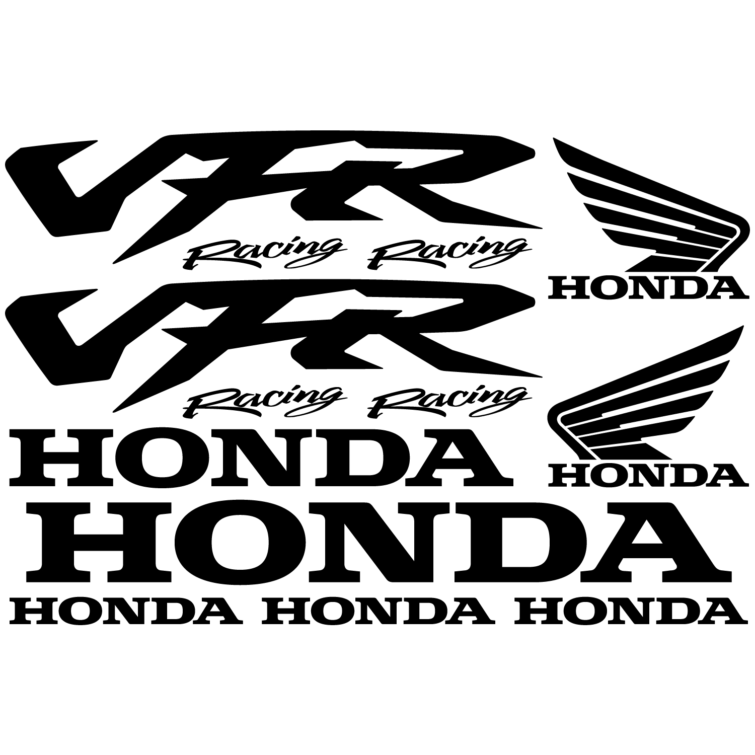 Autocollants Honda VFR 750  Carénage moto  La Bécanerie