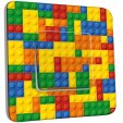Interrupteur Décoré Poussoir - Motif Lego Multicoloré 1