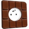 Prise décorée - Imitation Tablette de chocolat 