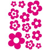 Kit 13 Stickers Fleurs