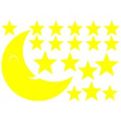 Kit 19 Stickers Lune �toile