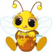Stickers abeille miel