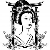 Stickers geisha