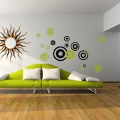 Kit 12 Stickers D�co Ronds