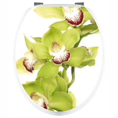 Adesivo copri WC orchidea