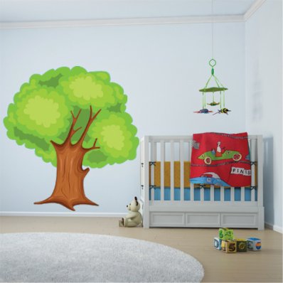 Adesivo Murale bambino albero