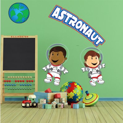 Adesivo Murale bambino astronauta