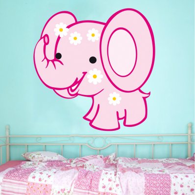 Adesivo Murale bambino elefante