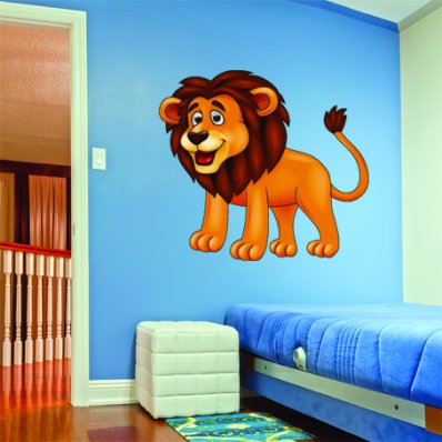 Adesivo Murale bambino leone