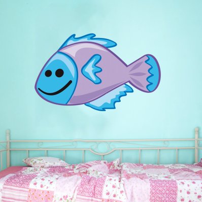 Adesivo Murale bambino pesce