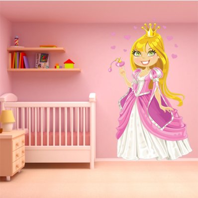 Adesivo Murale bambino principessa