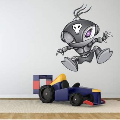 Adesivo Murale bambino robot