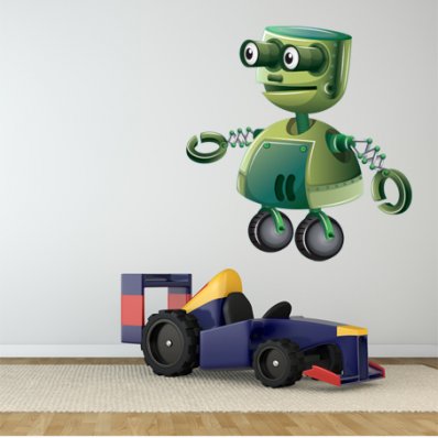 Adesivo Murale bambino robot