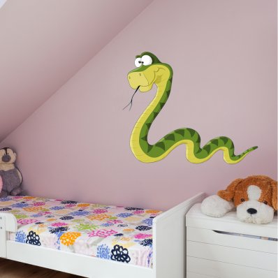 Adesivo Murale bambino serpente