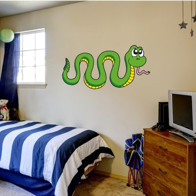 Adesivo Murale bambino serpente