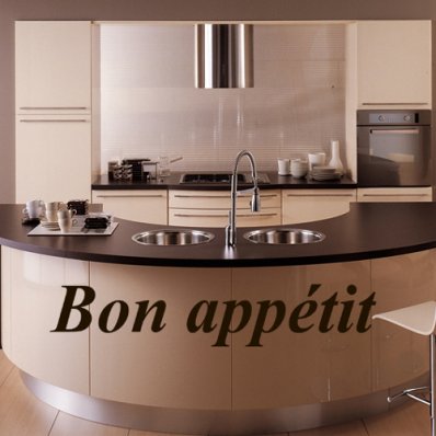 Adesivo Murale ''Bon Appétit''