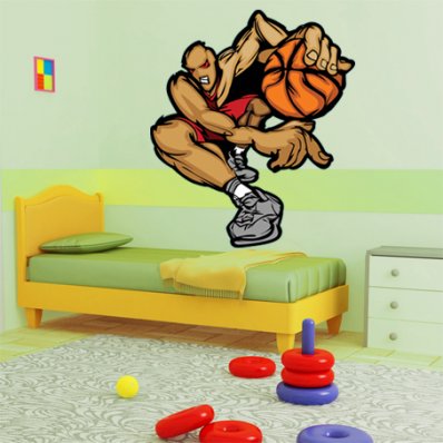 Adesivo Murale giocatore di basket