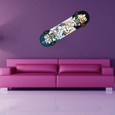 Adesivo Murale skate-board