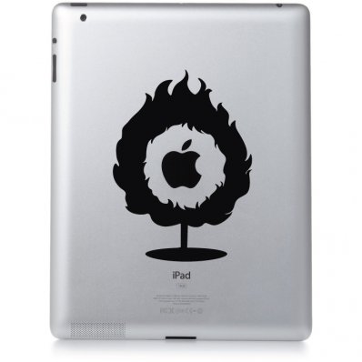 Adesivo per ipad 2 fiamma