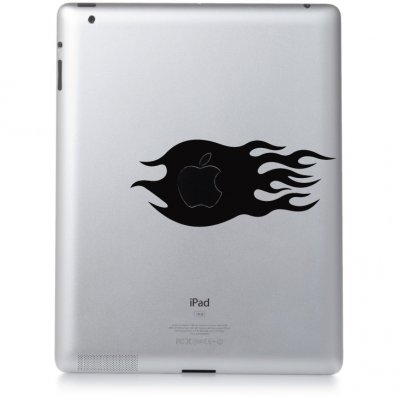 Adesivo per ipad 2 fiamma