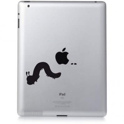 Adesivo per ipad 2 lombrico