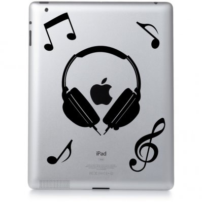 Adesivo per ipad 2 musica