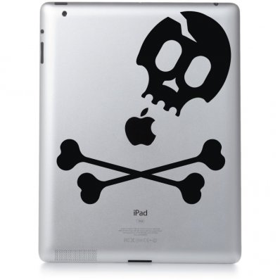 Adesivo per ipad 2 skull