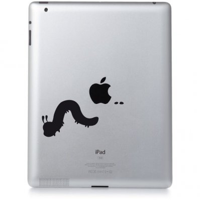 Adesivo per ipad 3 lombrico