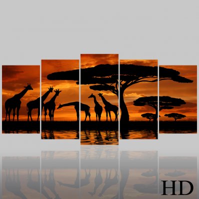 Africa - Triptych Forex Print