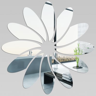 Akrylowe Lustro Plexiglas - Kwiatek