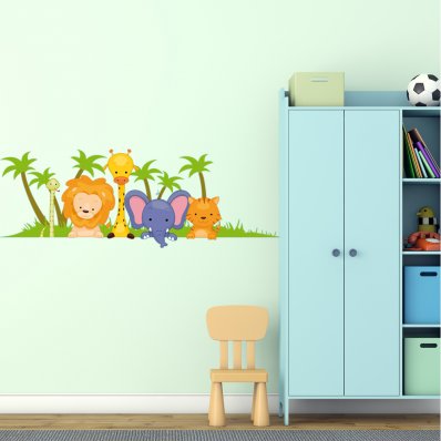 Animals of the Jungle Wall Stickers