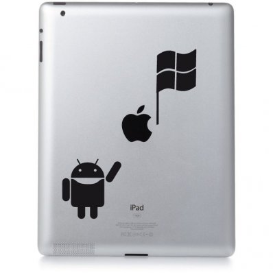 Atari Win Vs Apple - Decal Sticker for Ipad 3