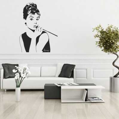 Audrey Hepburn Wall Stickers