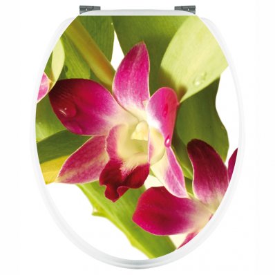 Aufkleber für Toilettendeckel Orchidee