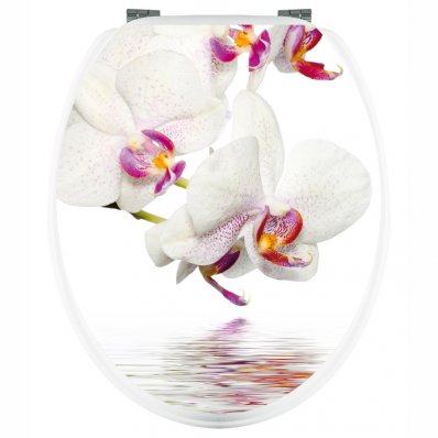 Aufkleber für Toilettendeckel Orchidee