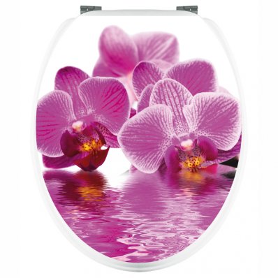 Aufkleber für Toilettendeckel Orchidee