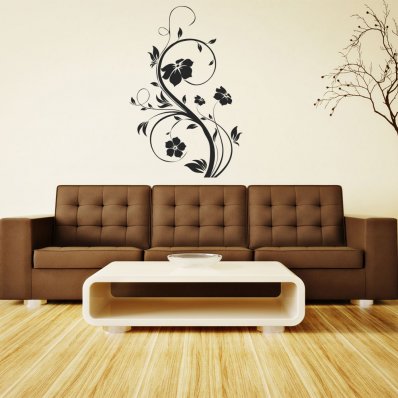 Autocolante decorativo flores