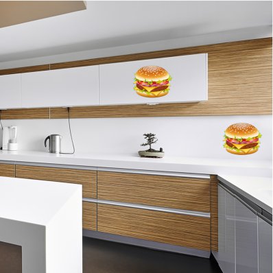 Autocolante decorativo hamburguesa