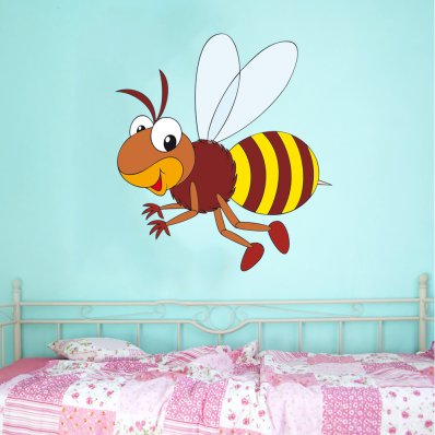 Autocolante decorativo infantil abeja