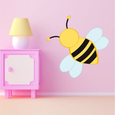 Autocolante decorativo infantil abeja